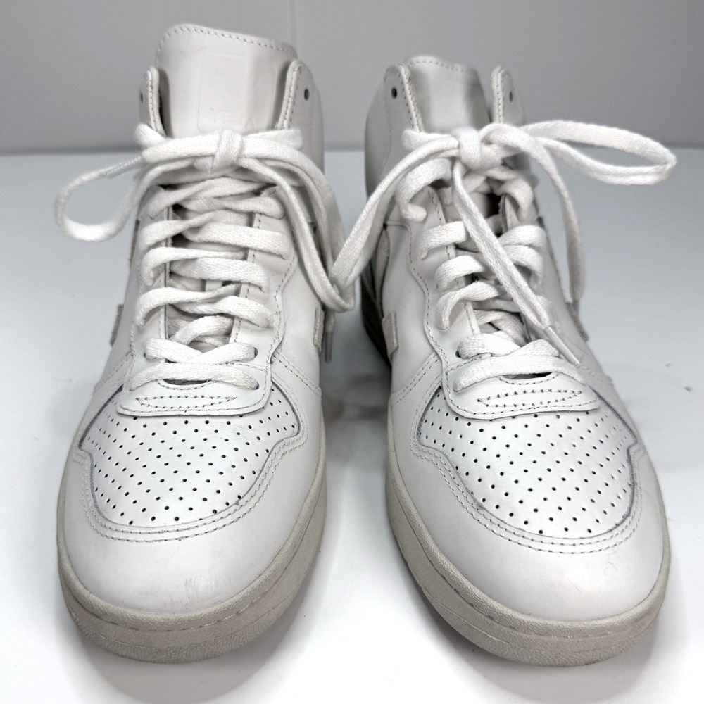 VEJA V-15 Mid Top Sneaker Size 39 White Natural‎ Size 8 - Picture 3 of 6